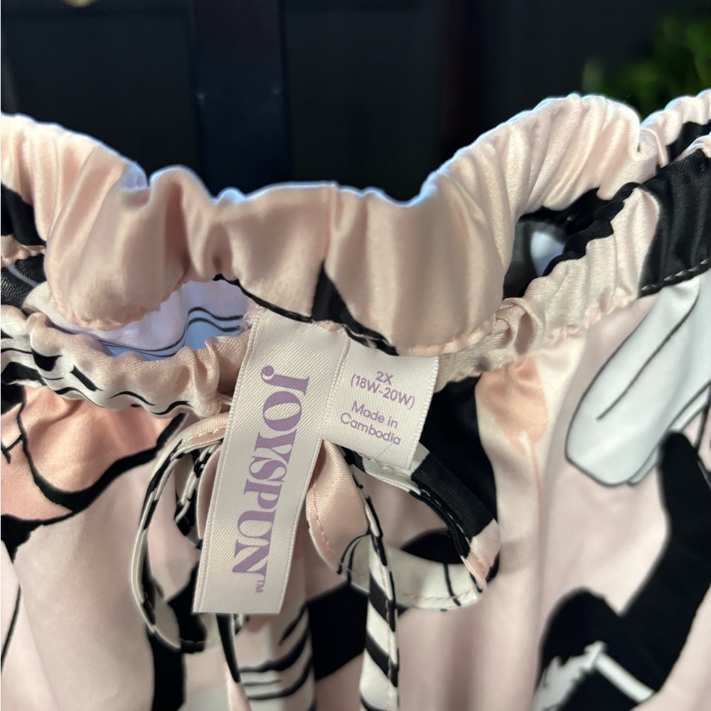 Elegant Zebra Print Women's Wide Leg Pants - Picture 3 of 3